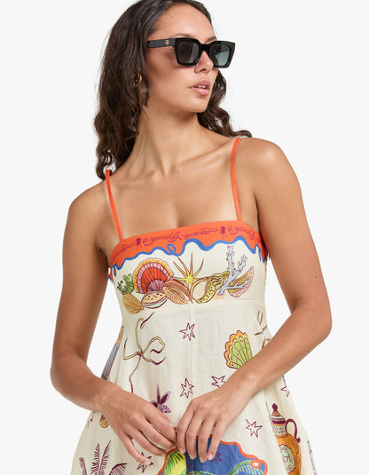 Surrealist Summer Sundress - Multi