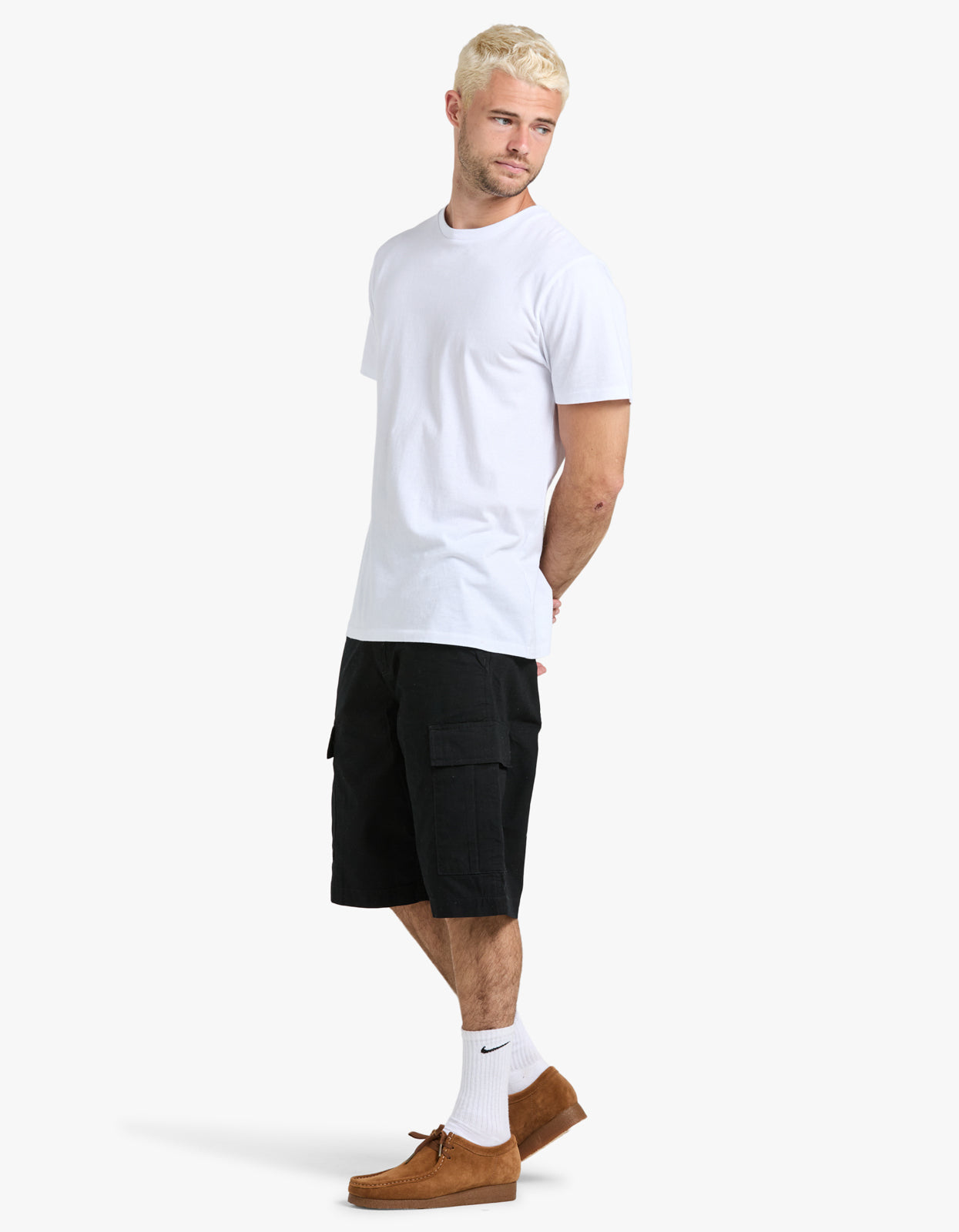 Regular Cargo Short - Black Rinsed