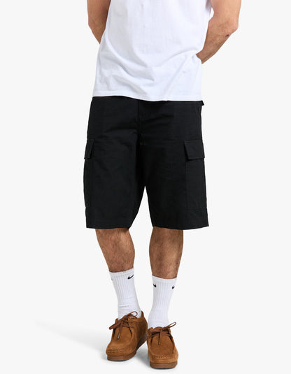 Regular Cargo Short - Black Rinsed