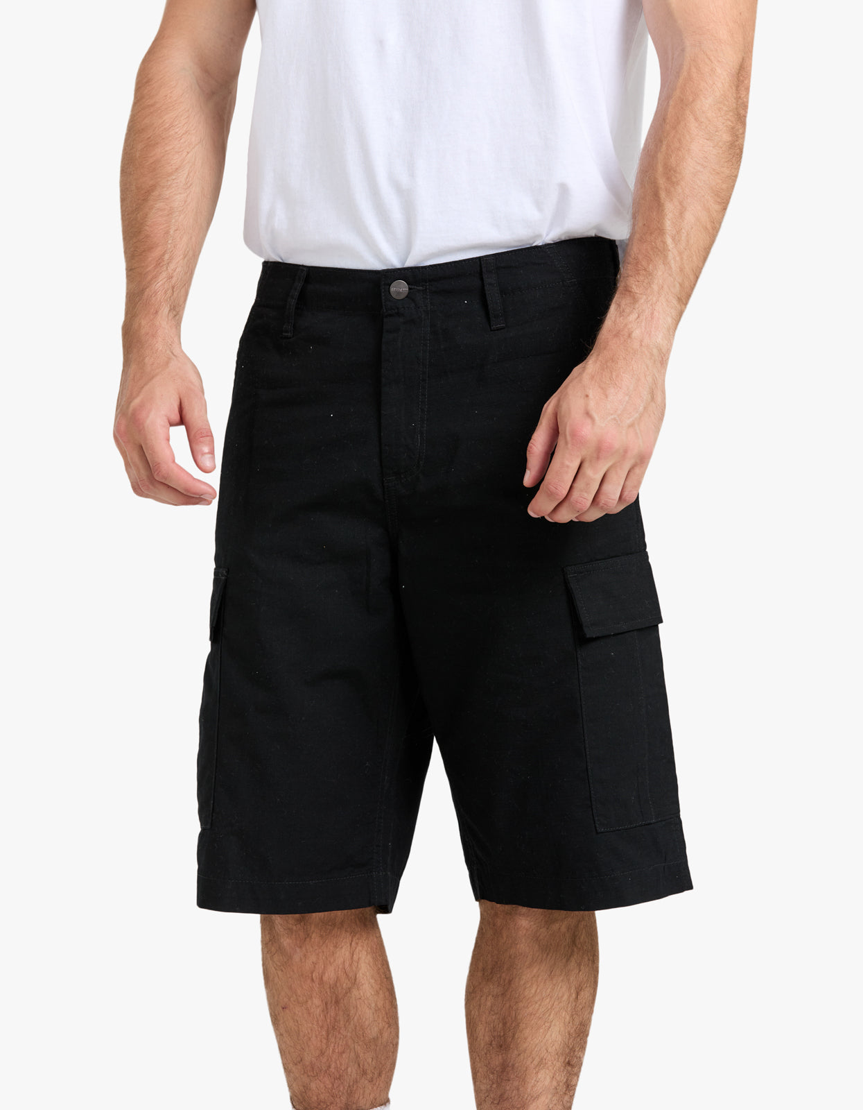 Regular Cargo Short - Black Rinsed