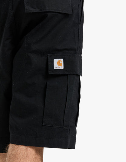 Regular Cargo Short - Black Rinsed