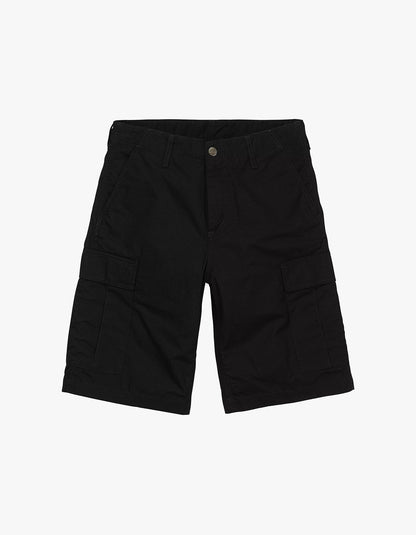 Regular Cargo Short - Black Rinsed