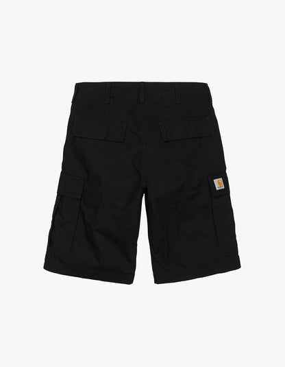 Regular Cargo Short - Black Rinsed